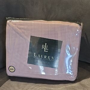 Lauren Ralph Lauren Pink Checkered Sheet Set